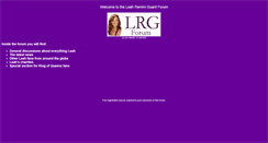 Desktop Screenshot of leahreminiguardforum.com