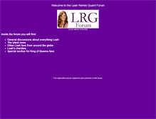 Tablet Screenshot of leahreminiguardforum.com